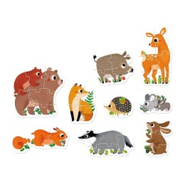 CzuCzu Puzzle progresywne - Zwierzątka w lesie