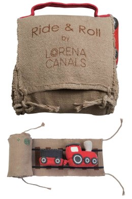 Zabawka bawełniana RIDE & ROLL pociąg Lorena Canals