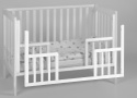 Toddler rail (wymeinny bok) do łóżeczka ECO PANEL biały Troll Nursery