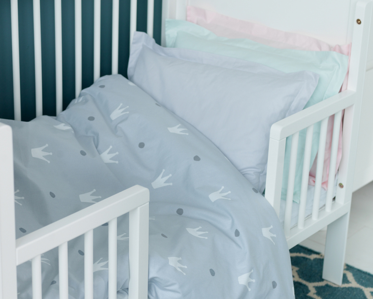 Toddler rail (wymeinny bok) do łóżeczka LUKAS biały 120x60 Troll Nursery