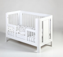 Toddler rail (wymeinny bok) do łóżeczka SUN biały 120x60 Troll Nursery