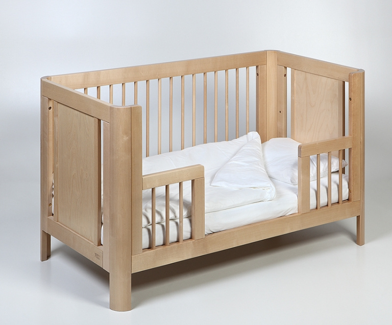Toddler rail (wymeinny bok) do łóżeczka SUN natural 140x70 Troll Nursery