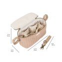 3 Sprouts Organizer Do Wózka Quilted Solid Clay