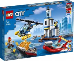 LEGO Klocki City 60308 Akcja nadmorskiej policji i strażaków