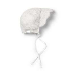 Elodie Details - Czapka Baby Bonnet - White Bouclé - 3-6 m-cy