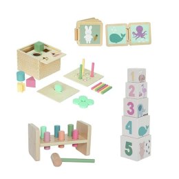 Edukacyjne pudełko 12msc + - zestaw czterech zabawek Jabadabado