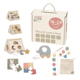 Edukacyjne pudełko 18msc + - zestaw czterech zabawek Jabadabado