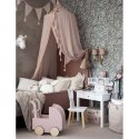 Drewniany wózek dla lalek pastelowo różowy Jabadabado