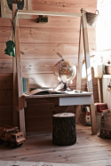 Drewniane biurko z regulacją blatu - Tipi