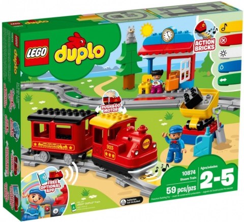 LEGO Klocki DUPLO 10874 Pociąg parowy