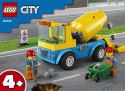 LEGO Klocki City 60325 Ciężarówka z betoniarką