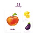 CzuCzu Karty obrazkowe na sznurku - Owoce i warzywa