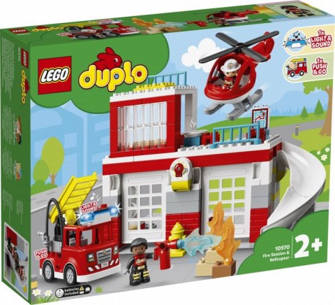 LEGO Klocki DUPLO 10970 Remiza strażacka i helikopter