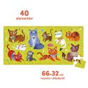CzuCzu Puzzle 40 elementów Miau - Kotki