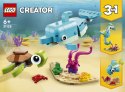 LEGO Klocki Creator 31128 Delfin i żółw 3 w 1