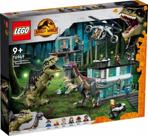 LEGO Klocki Jurassic World 76949 Atak giganotozaura i terizinozaura