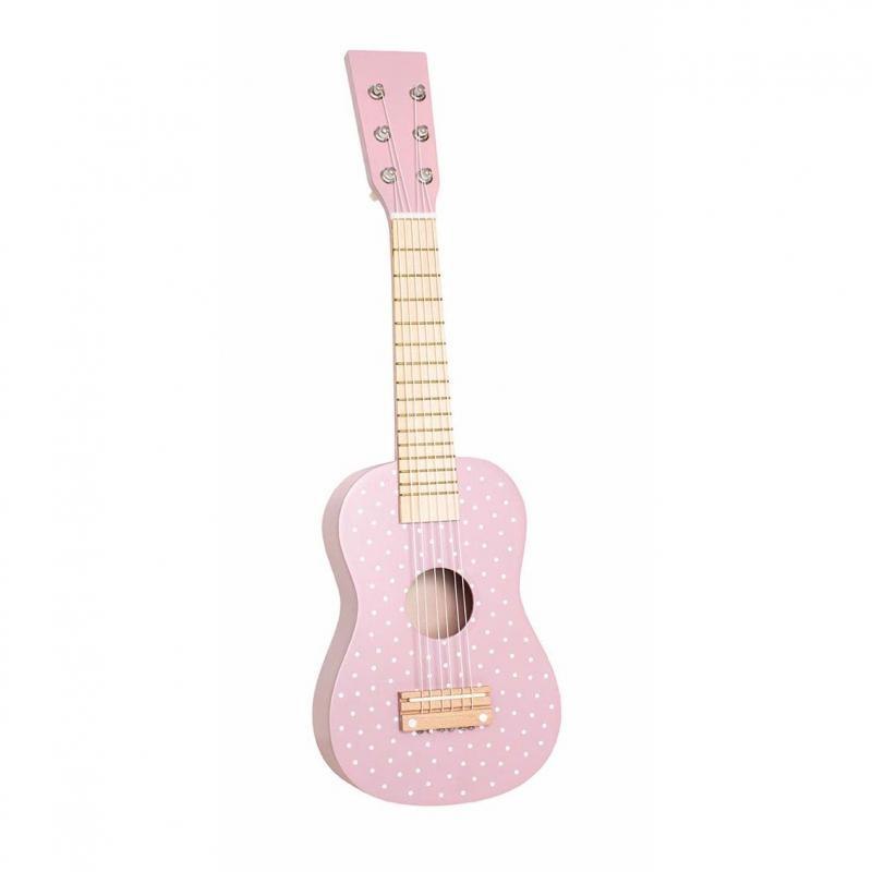 Drewniana gitara różowa Jabadabado