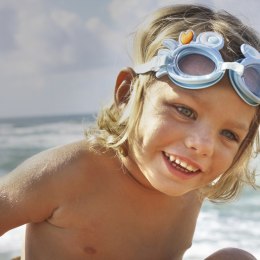 Sunnylife Okulary pływackie dla dzieci - Sonny the Sea Creature Blue